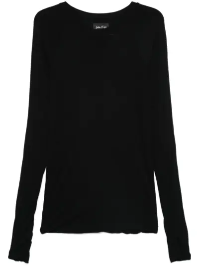Andrea Ya'aqov double-layer crew-neck T-shirt - Black
