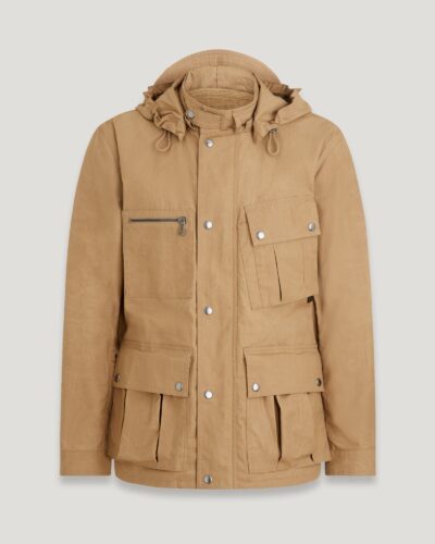 Belstaff Centenary Field Jacket Men's Waxed Ripstop British Khaki Size UK 36