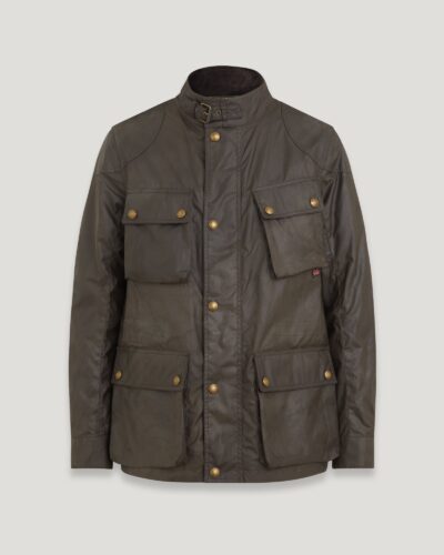 Belstaff Fieldmaster Jacket Men's Waxed Cotton Faded Olive Size UK 50