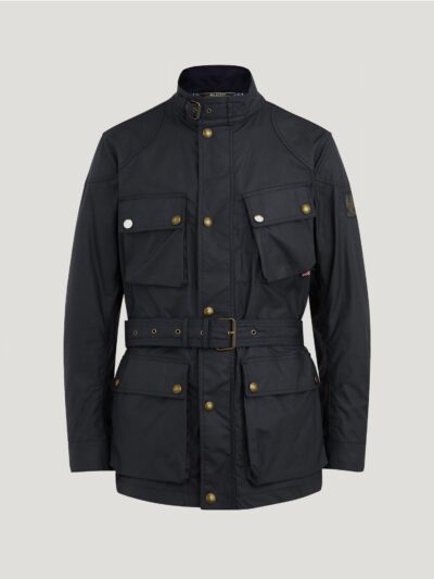 Belstaff Trialmaster Jacket Men's Waxed Cotton Dark Navy Size UK 42