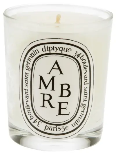 Diptyque 'Ambre' candle - White
