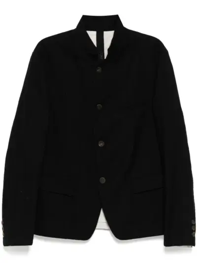 Forme D'expression camp-collar shirt jacket - Black