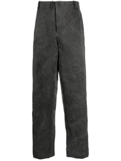 Forme D'expression tie-dye cotton trousers - Grey