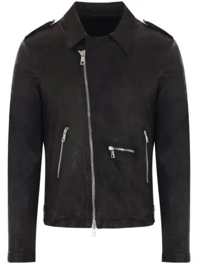 Giorgio Brato leather jacket - Black