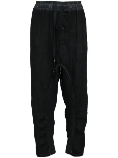 Isaac Sellam Experience cropped linen trousers - Blue