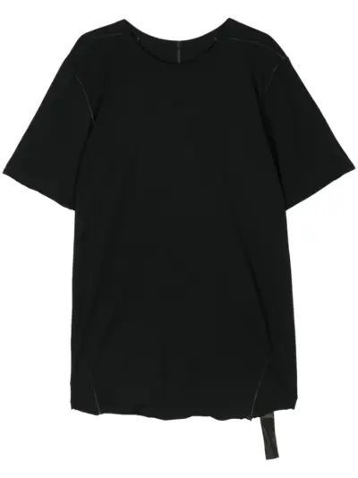 Isaac Sellam Experience strap-detailing organic cotton t-shirt - Black