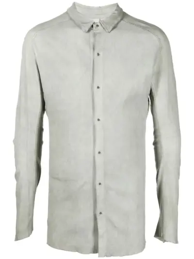 Isaac Sellam Experience suede long-sleeve shirt - Green