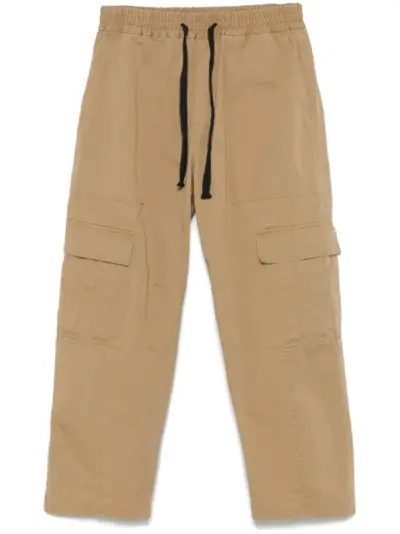 Isabel Benenato cotton trousers - Neutrals