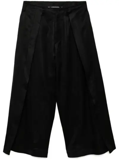 Julius cupro trousers - Black