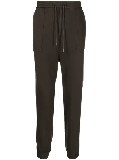 Juun.J elasticated-waist cotton track pants - Brown