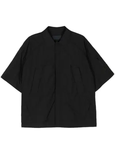Juun.J nylon military shirt - Black