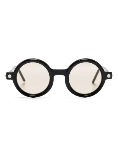 Kuboraum P1 round-frame sunglasses - Black