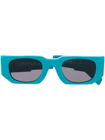 Kuboraum U8 rectangle-frame sunglasses - Blue