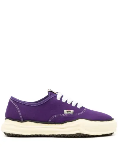 Maison MIHARA YASUHIRO Baker cotton-canvas sneakers - Purple