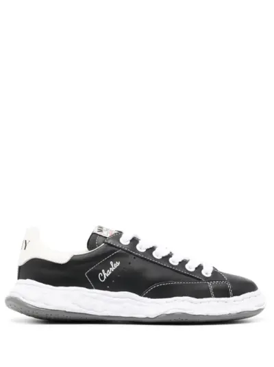 Maison MIHARA YASUHIRO Charles lace-up leather sneakers - Black