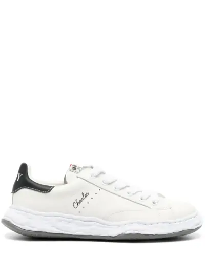 Maison MIHARA YASUHIRO Charles lace-up leather sneakers - White