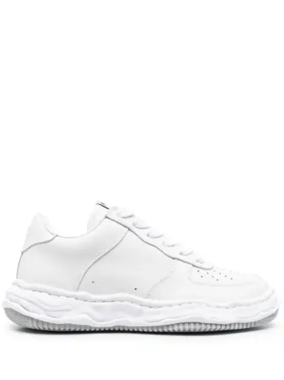 Maison MIHARA YASUHIRO perforated-detail low-top sneakers - White