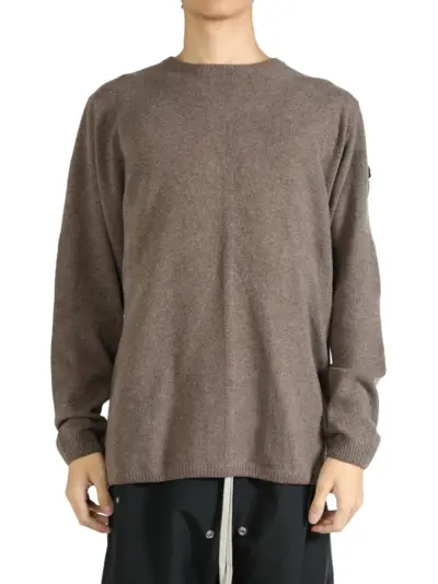 Moncler + Rick Owens ribbed-knit sweater - Brown
