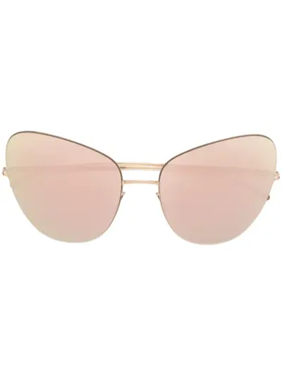 Mykita MYKITA X MAISON MARGIELA mirrored sunglasses - Gold