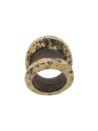Parts of Four 18kt yellow gold Chasm Ring v2
