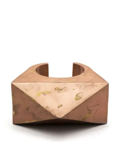 Parts of Four Crescent Bridge 18kt gold bracelet - Pink