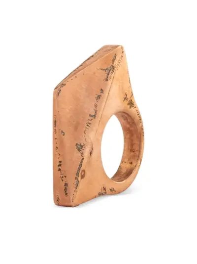 Parts of Four Crescent Bridge gold-plated ring - Pink