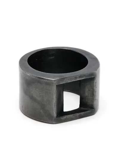 Parts of Four Crescent Plane Gateway ring - Black