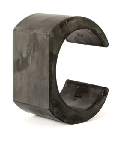 Parts of Four Crescent Plane cuff bracelet - Black