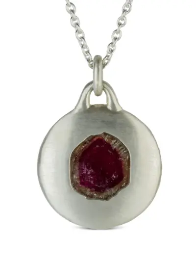 Parts of Four Disk necklace - Silver