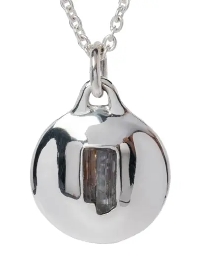 Parts of Four Disk pendant necklace - Silver
