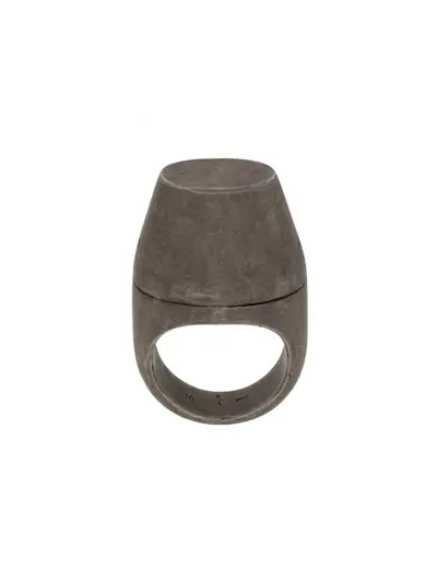 Parts of Four Geo Elipse Invert ring - Silver