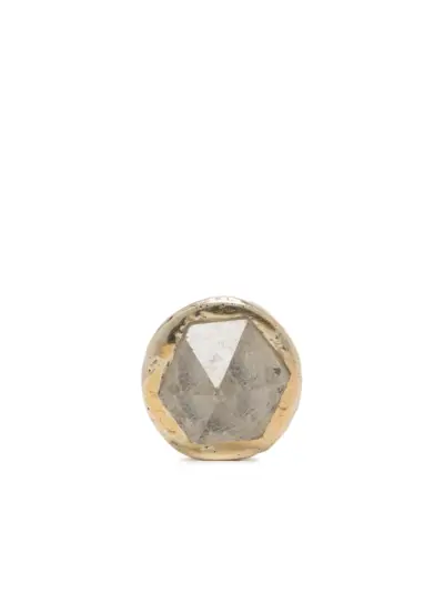 Parts of Four Herkimer spike stud earring - Silver