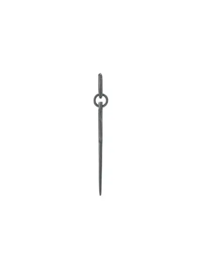 Parts of Four Hoop Spike earring - Grey