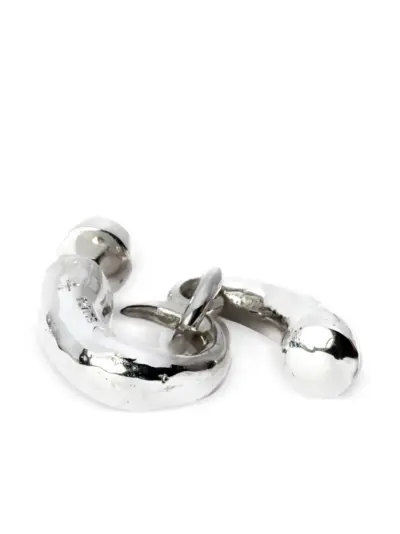 Parts of Four Little Horn-pendant drop earring - Silver