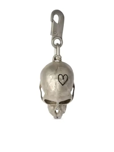 Parts of Four Monkey Skull charm - Silver