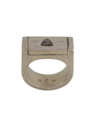 Parts of Four Plate 9mm ring - Silver