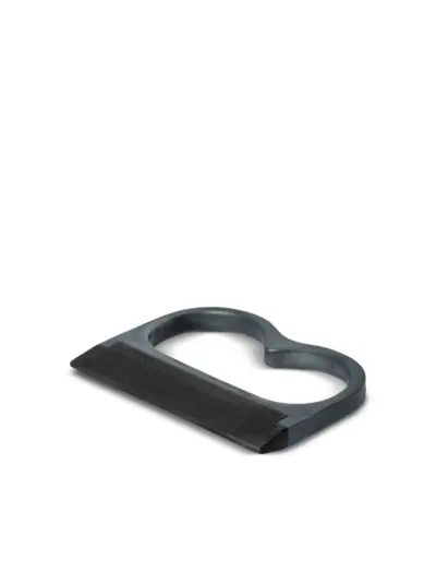 Parts of Four Plate Double Pyroid ring - Black