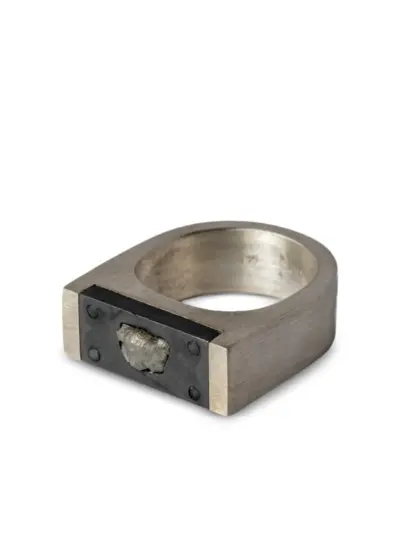 Parts of Four Plate diamond ring single - Silver