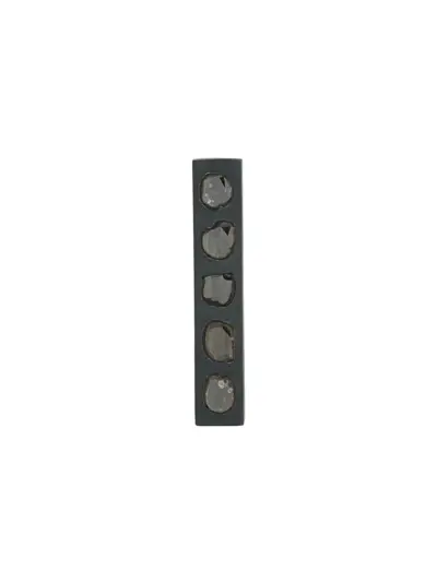 Parts of Four Plate earring - Silver