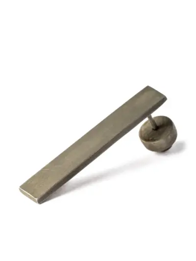 Parts of Four Plate matte-finish single earring - Silver