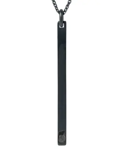 Parts of Four Plate necklace - Black