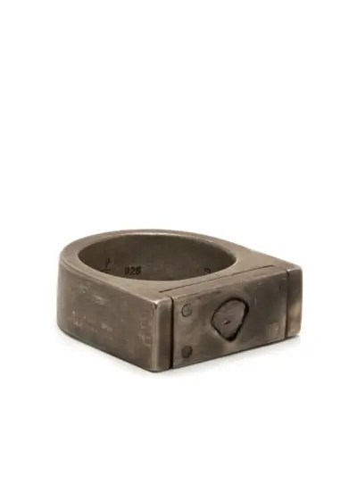 Parts of Four Plate sterling silver and diamond ring