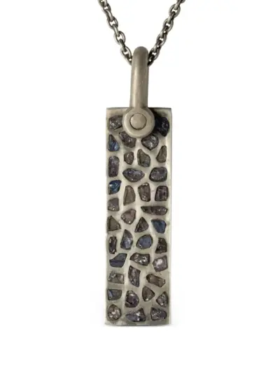 Parts of Four Plate sterling silver necklace