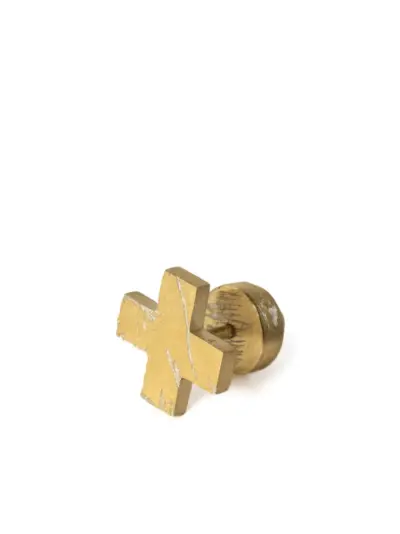 Parts of Four Plus sterling silver stud earring - Gold