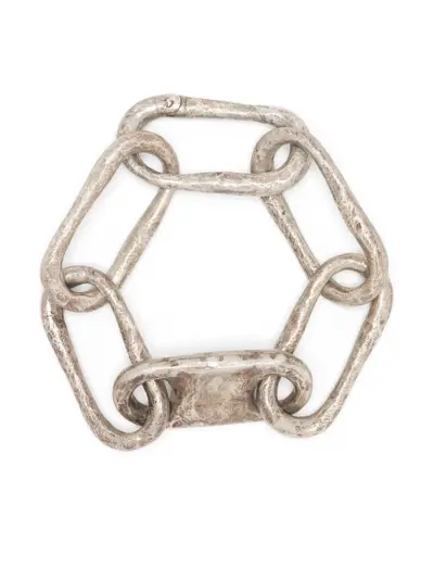 Parts of Four Roman Large Link bracelet - Silver
