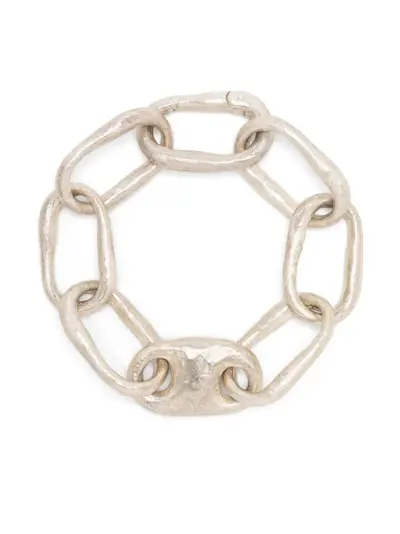 Parts of Four Roman Small Link bracelet - Silver