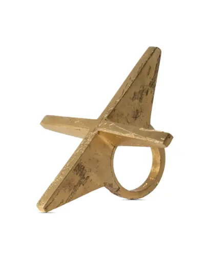 Parts of Four Sistema burnished-effect ring - Gold