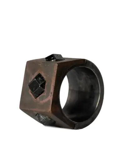 Parts of Four Sistema gemstone-embellished ring - Brown