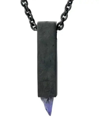 Parts of Four Talisman Cuboid necklace - Black