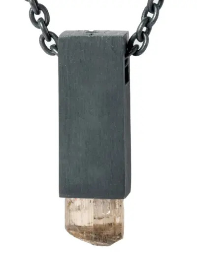 Parts of Four Talisman Cuboid necklace - Black